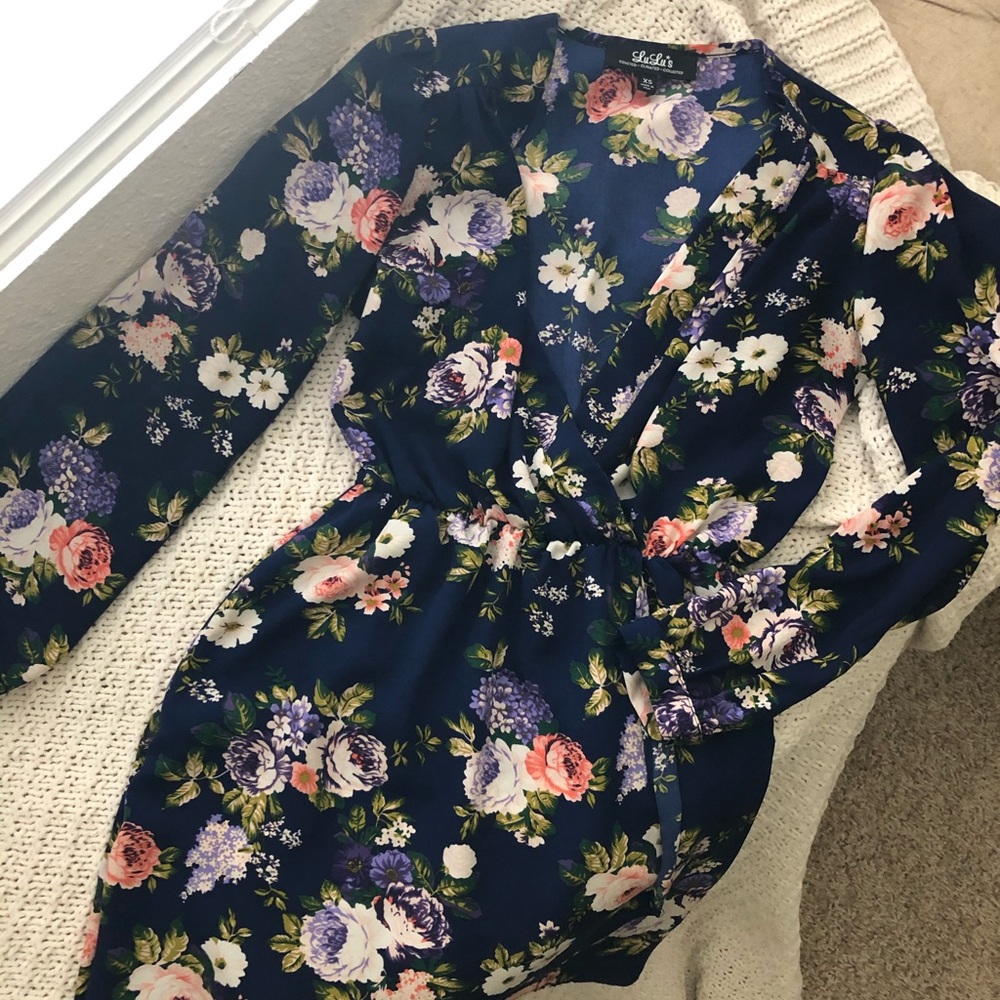 Lulu’s Blue Floral Dress